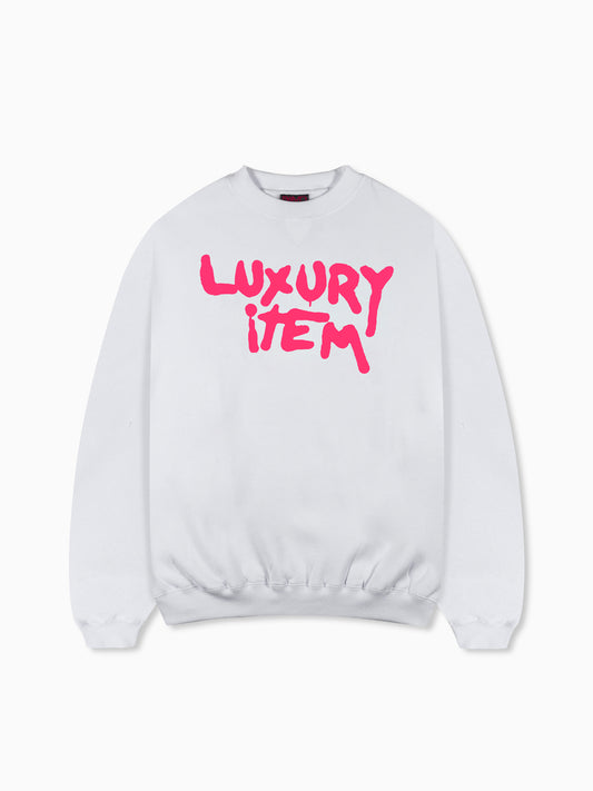 Luxury Item Graphic Crewneck (White)