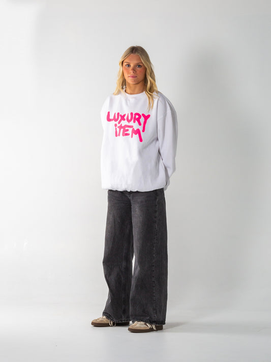 Luxury Item Graphic Crewneck (White)