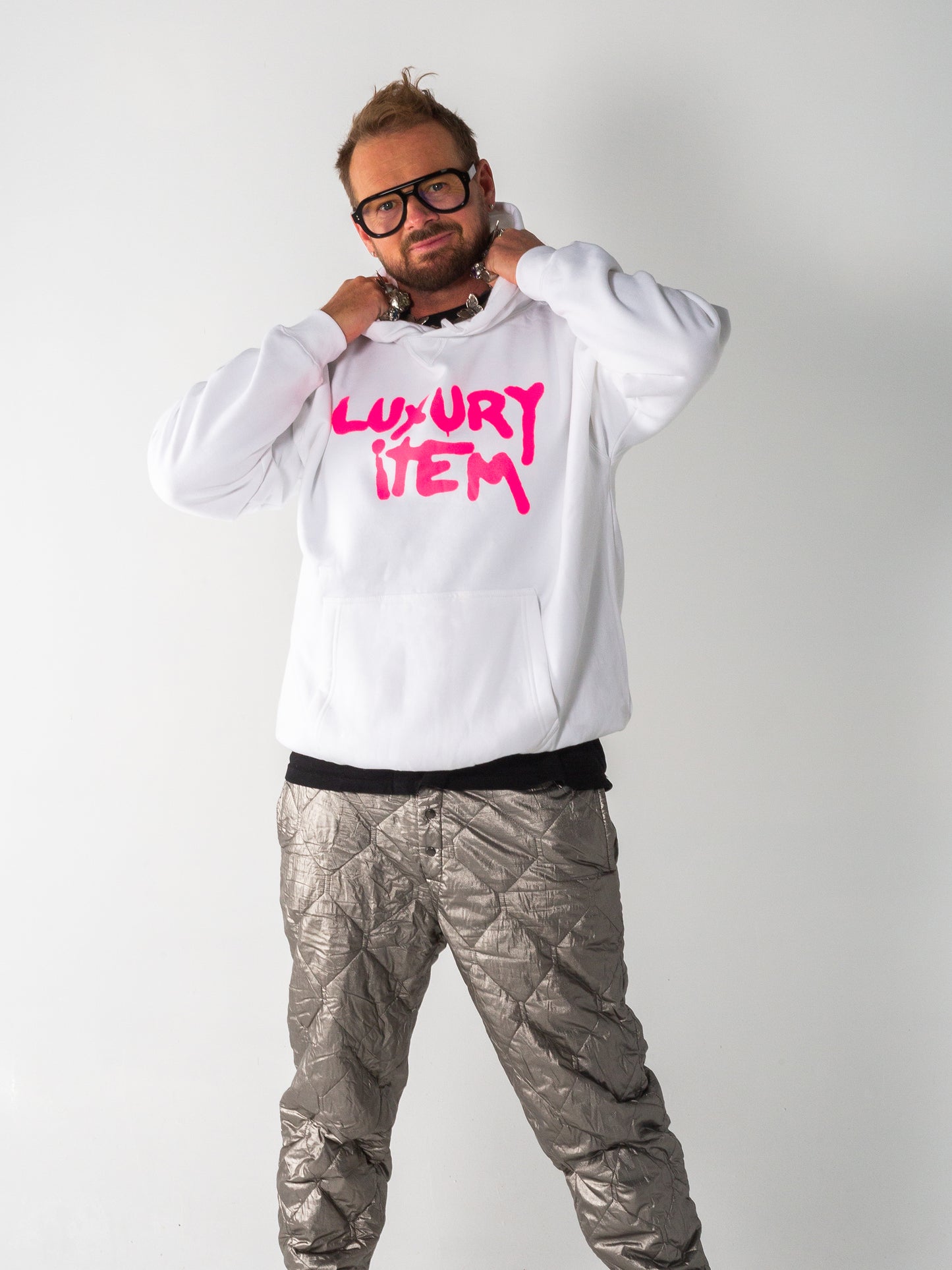 Original Luxury Item Graphic Hoodie (White)
