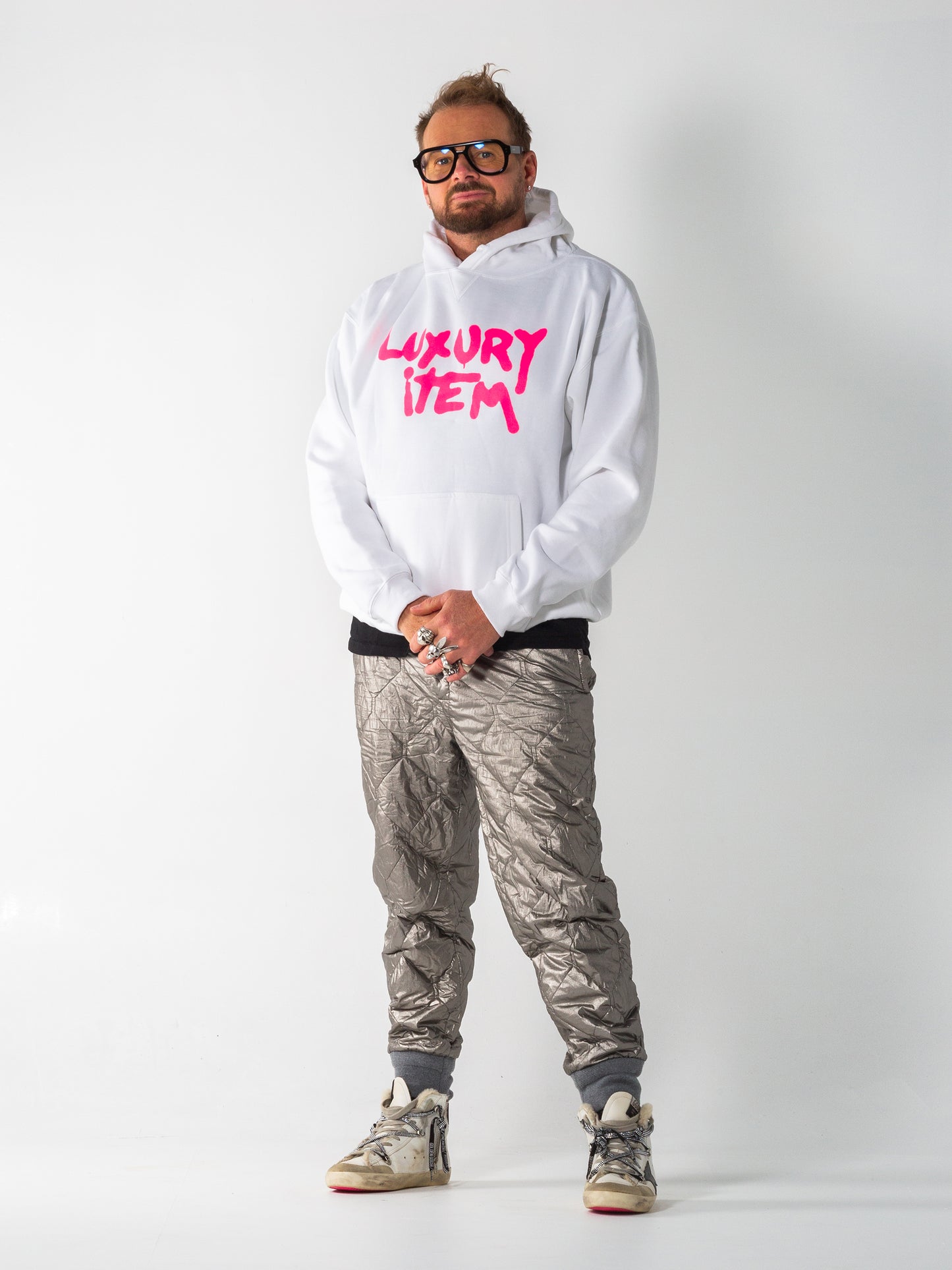 Original Luxury Item Graphic Hoodie (White)